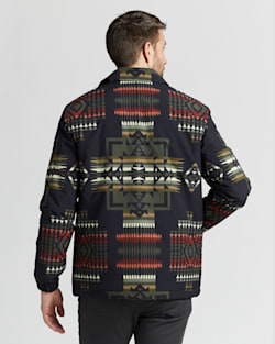 ALTERNATE VIEW OF MEN'S SEDONA RIPSTOP COACH JACKET IN BLACK/OLIVE CHIEF JOSEPH image number 3