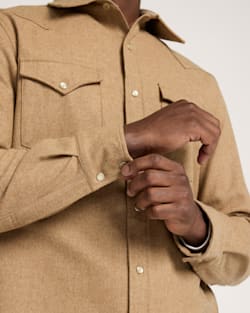 ALTERNATE VIEW OF MEN'S SNAP-FRONT WESTERN CANYON SHIRT IN TAN MIX image number 5