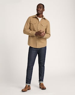 ALTERNATE VIEW OF MEN'S SNAP-FRONT WESTERN CANYON SHIRT IN TAN MIX image number 6