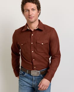 MEN'S SNAP-FRONT WESTERN CANYON SHIRT IN RED MIX image number 1