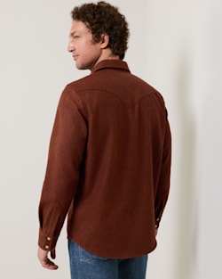 ALTERNATE VIEW OF MEN'S SNAP-FRONT WESTERN CANYON SHIRT IN RED MIX image number 5