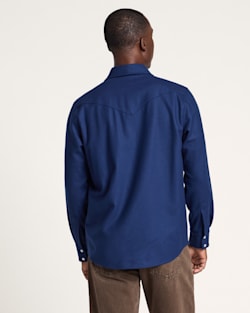 ALTERNATE VIEW OF MEN'S SNAP-FRONT WESTERN CANYON SHIRT IN BLUE image number 2
