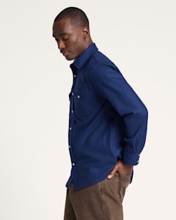 ALTERNATE VIEW OF MEN'S SNAP-FRONT WESTERN CANYON SHIRT IN BLUE image number 3