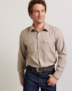 MEN'S SNAP-FRONT WESTERN CANYON SHIRT IN NATURAL MIX image number 1