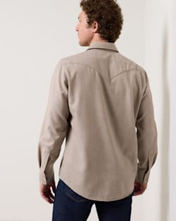 ALTERNATE VIEW OF MEN'S SNAP-FRONT WESTERN CANYON SHIRT IN NATURAL MIX image number 6