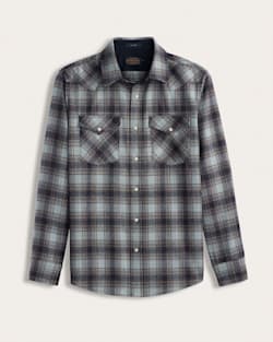 MEN'S PLAID SNAP-FRONT WESTERN CANYON SHIRT IN BLUE/BROWN image number 1