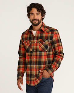 MEN'S PLAID SNAP-FRONT WESTERN CANYON SHIRT IN RED/BLACK PLAID image number 1