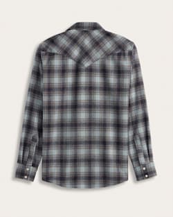 ALTERNATE VIEW OF MEN'S PLAID SNAP-FRONT WESTERN CANYON SHIRT IN BLUE/BROWN image number 2