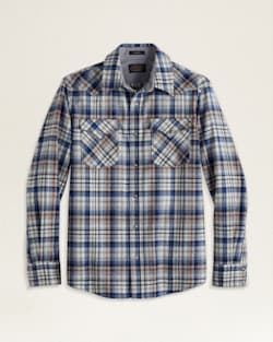 MEN'S PLAID SNAP-FRONT WESTERN CANYON SHIRT IN BLUE/GREY MULTI PLAID image number 1