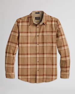 MEN'S PLAID LODGE SHIRT IN TAN MIX PLAID image number 1