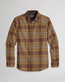 MEN'S PLAID LODGE SHIRT IN BROWN/COPPER/OLIVE PLAID image number 1