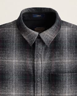 MEN'S PLAID LODGE SHIRT IN GREY MIX MULTI PLAID image number 2