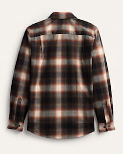 ALTERNATE VIEW OF MEN'S PLAID LODGE SHIRT IN BROWN/SLATE OMBRE image number 2
