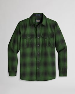 MEN'S PLAID SCOUT SHIRT IN GREEN/BLACK image number 1