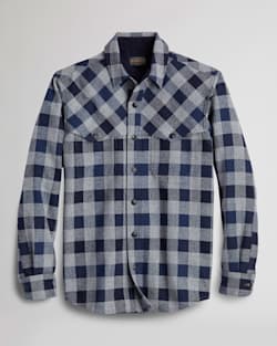 MEN'S WESTON SHIRT IN BLUE/NAVY CHECK image number 1