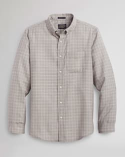AIRLOOM MERINO SIR PENDLETON SHIRT IN GREY WINDOWPANE image number 1