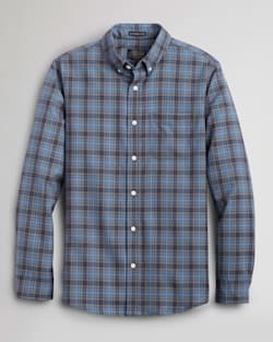 AIRLOOM MERINO SIR PENDLETON SHIRT IN BLUE/TAN PLAID image number 1