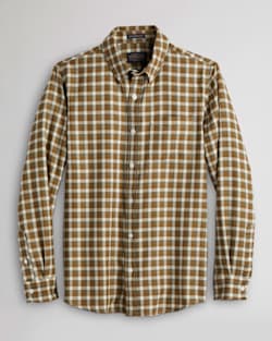 AIRLOOM MERINO SIR PENDLETON SHIRT IN BRONZE/IVORY PLAID image number 1