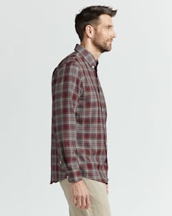 ALTERNATE VIEW OF AIRLOOM MERINO SIR PENDLETON SHIRT IN RED/GREY ANDERSON TARTAN image number 2