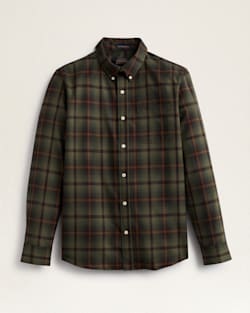 ALTERNATE VIEW OF SIR PENDLETON MERINO SHIRT IN GREEN/COPPER PLAID image number 5