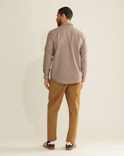 ALTERNATE VIEW OF SIR PENDLETON MERINO SHIRT IN COPPER/BLUE GUN CLUB CHECK image number 3