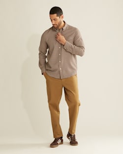 ALTERNATE VIEW OF SIR PENDLETON MERINO SHIRT IN COPPER/BLUE GUN CLUB CHECK image number 5