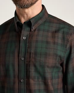 ALTERNATE VIEW OF MEN'S SIR PENDLETON MERINO SHIRT IN BROWN WATCH TARTAN image number 4