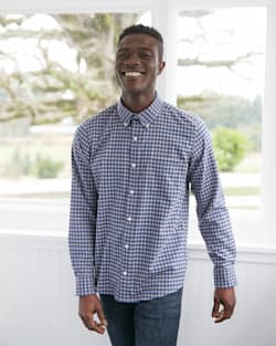 ALTERNATE VIEW OF BLUE/RED/GREY CHECK image number 2