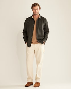 MEN'S ELBOW-PATCH TRAIL SHIRT IN BLUE/GREEN image number 1