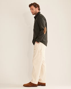 ALTERNATE VIEW OF MEN'S ELBOW-PATCH TRAIL SHIRT IN BLUE/GREEN image number 2