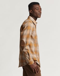 ALTERNATE VIEW OF MEN'S PLAID TRAIL SHIRT IN RED/COPPER PLAID image number 2