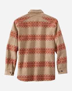 ALTERNATE VIEW OF MEN'S DOUBLESOFT FLANNEL DRIFTWOOD SHIRT IN TAN/RED MULTI image number 2