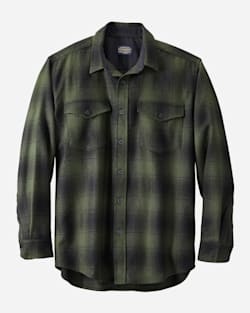 GUIDE SHIRT IN OLIVE/BLACK PLAID image number 1
