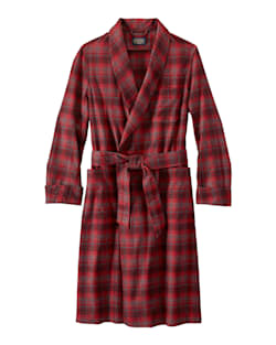 MEN'S WASHABLE WHISPERWOOL ROBE IN RED OMBRE image number 1