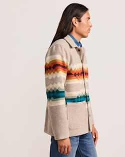 ALTERNATE VIEW OF ADDIE ROANHORSE X PENDLETON MIDDLE WATERS WOOL COAT IN MIDDLE WATERS image number 3