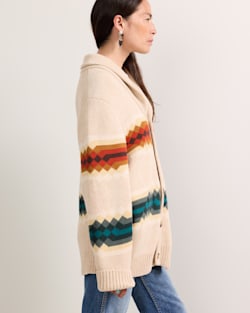 ALTERNATE VIEW OF ADDIE ROANHORSE X PENDLETON MIDDLE WATERS COTTON CARDIGAN IN MIDDLE WATERS image number 3