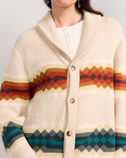 ALTERNATE VIEW OF ADDIE ROANHORSE X PENDLETON MIDDLE WATERS COTTON CARDIGAN IN MIDDLE WATERS image number 5