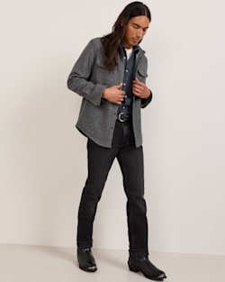 ALTERNATE VIEW OF MEN'S FOREST TWILL SHIRT JACKET IN CHARCOAL image number 2