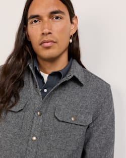 ALTERNATE VIEW OF MEN'S FOREST TWILL SHIRT JACKET IN CHARCOAL image number 5