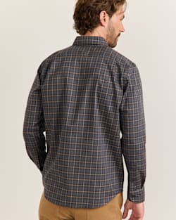 ALTERNATE VIEW OF MEN'S FREMONT COTTON SHIRT IN NAVY CHECK image number 4