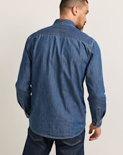 ALTERNATE VIEW OF MEN'S RILEY DENIM SHIRT IN BLUE DENIM image number 2