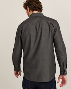 ALTERNATE VIEW OF MEN'S RILEY TWILL SHIRT IN CHARCOAL image number 2