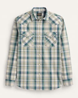 MEN'S PLAID CANYON COTTON SHIRT IN BLUE PLAID image number 1