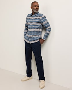ALTERNATE VIEW OF MEN'S PAINTED HILLS COTTON CHAMOIS SHIRT IN BLUE image number 6