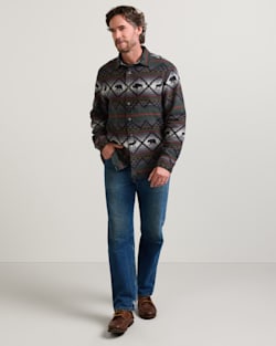 ALTERNATE VIEW OF MEN'S LOST TRAIL COTTON CHAMOIS SHIRT IN BLACK image number 2
