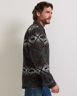 ALTERNATE VIEW OF MEN'S LOST TRAIL COTTON CHAMOIS SHIRT IN BLACK image number 4