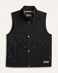 MEN'S PINE GROVE CANVAS VEST IN BLACK image number 1