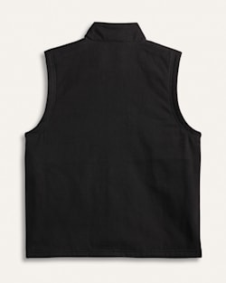 ALTERNATE VIEW OF MEN'S PINE GROVE CANVAS VEST IN BLACK image number 2