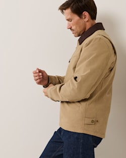 ALTERNATE VIEW OF MEN'S TAHOMA CANVAS TRUCKER JACKET IN OLD OAK image number 3