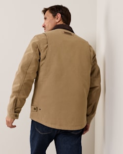 ALTERNATE VIEW OF MEN'S TAHOMA CANVAS TRUCKER JACKET IN OLD OAK image number 4